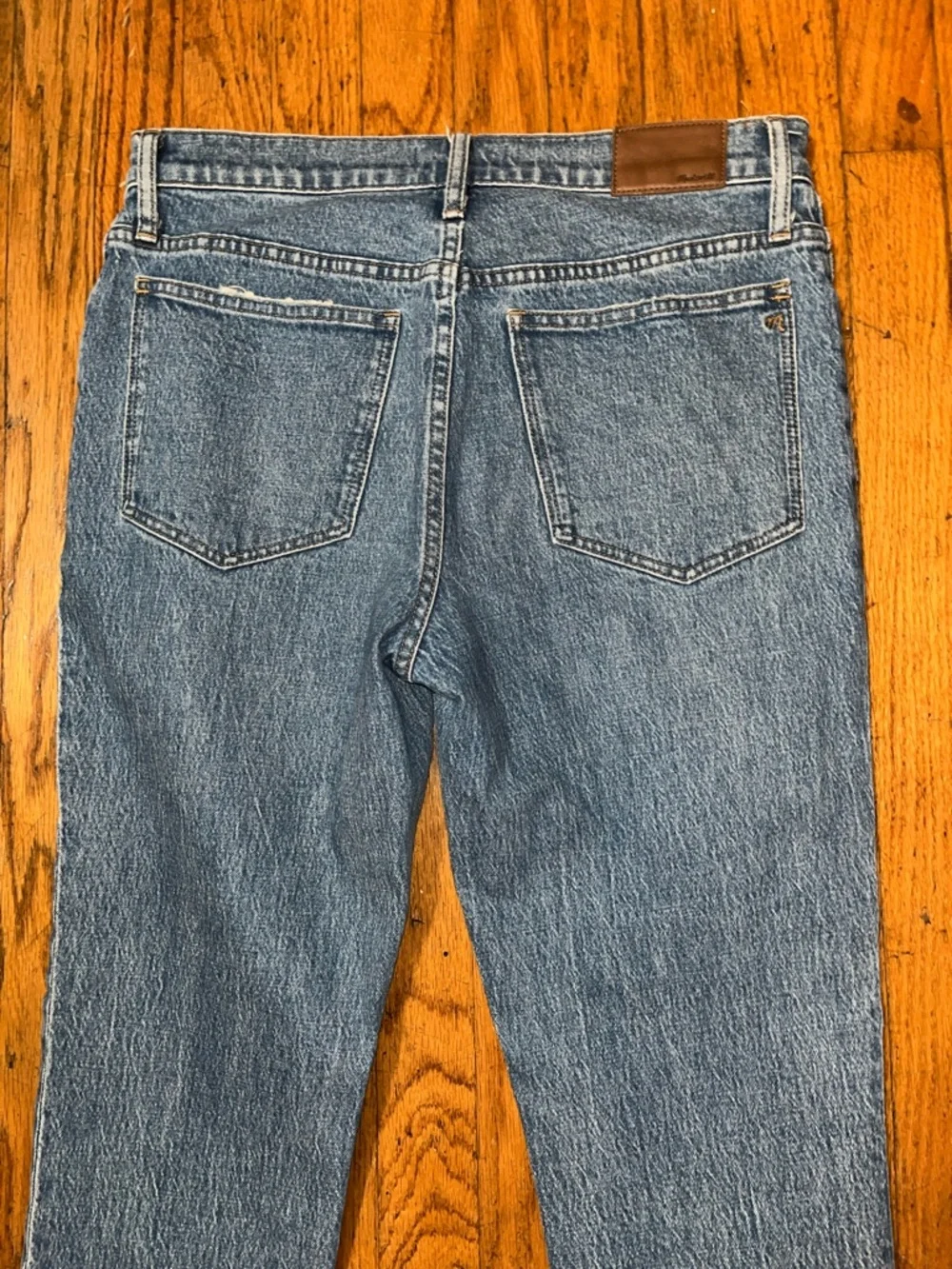 Madewell Tomboy Straight Blue Denim Jeans Size 28 - Picture 8 of 11